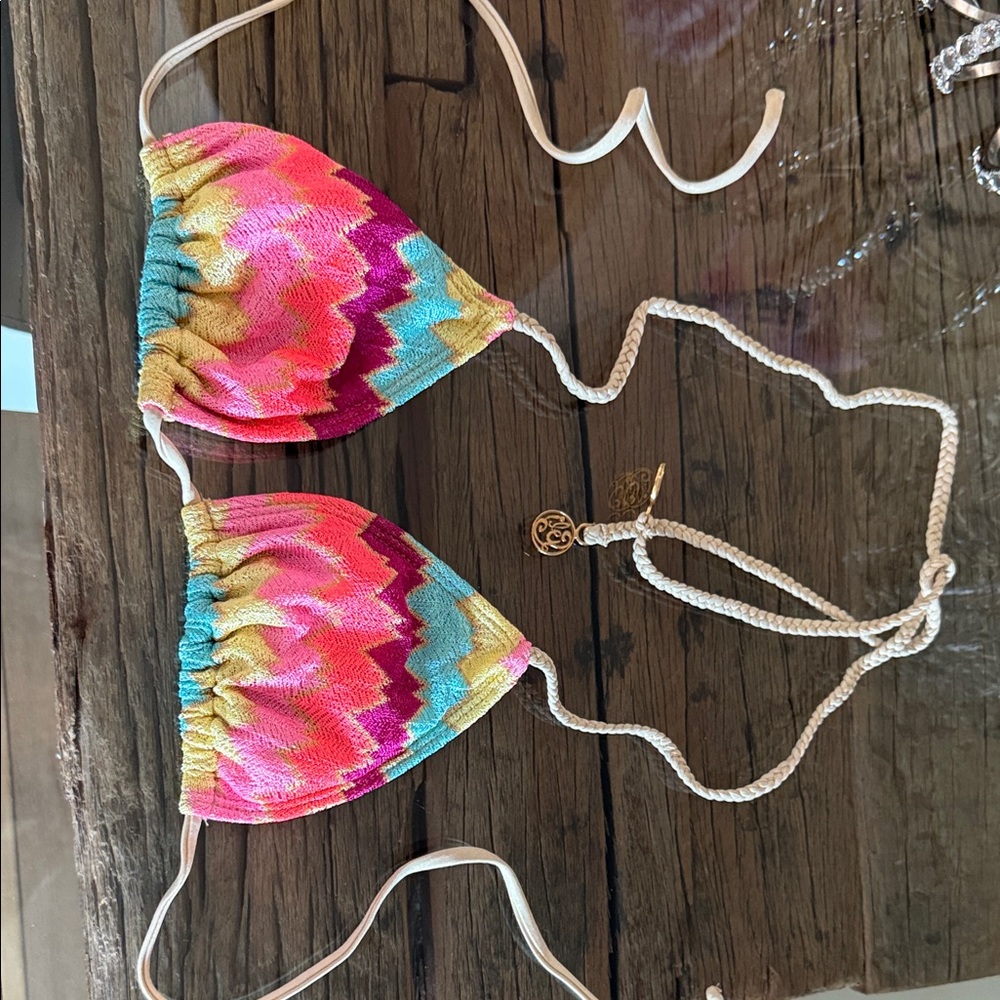 Luli Fama Multicolor Bikini Top